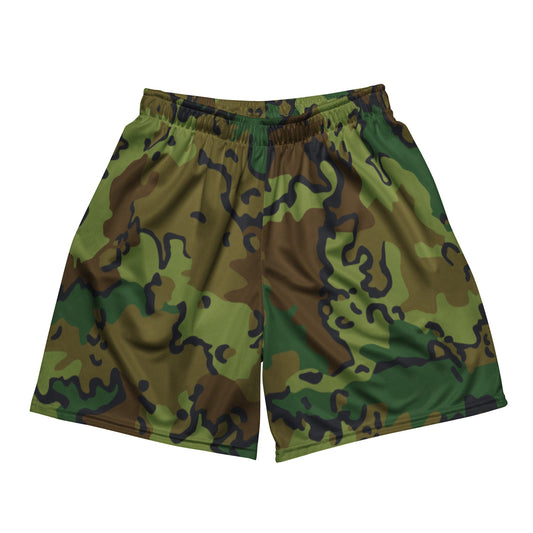 Alaska Chocolate Chip Woodland CAMO Unisex mesh shorts - 2XS - Mesh Shorts