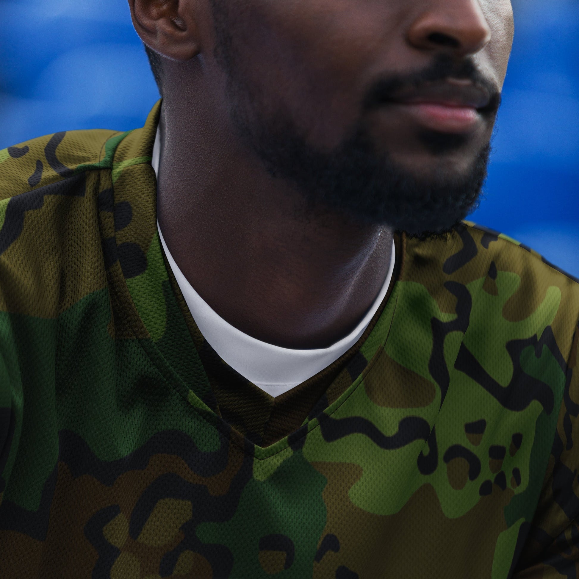 Alaska Chocolate Chip Woodland CAMO Unisex Sports Jersey
