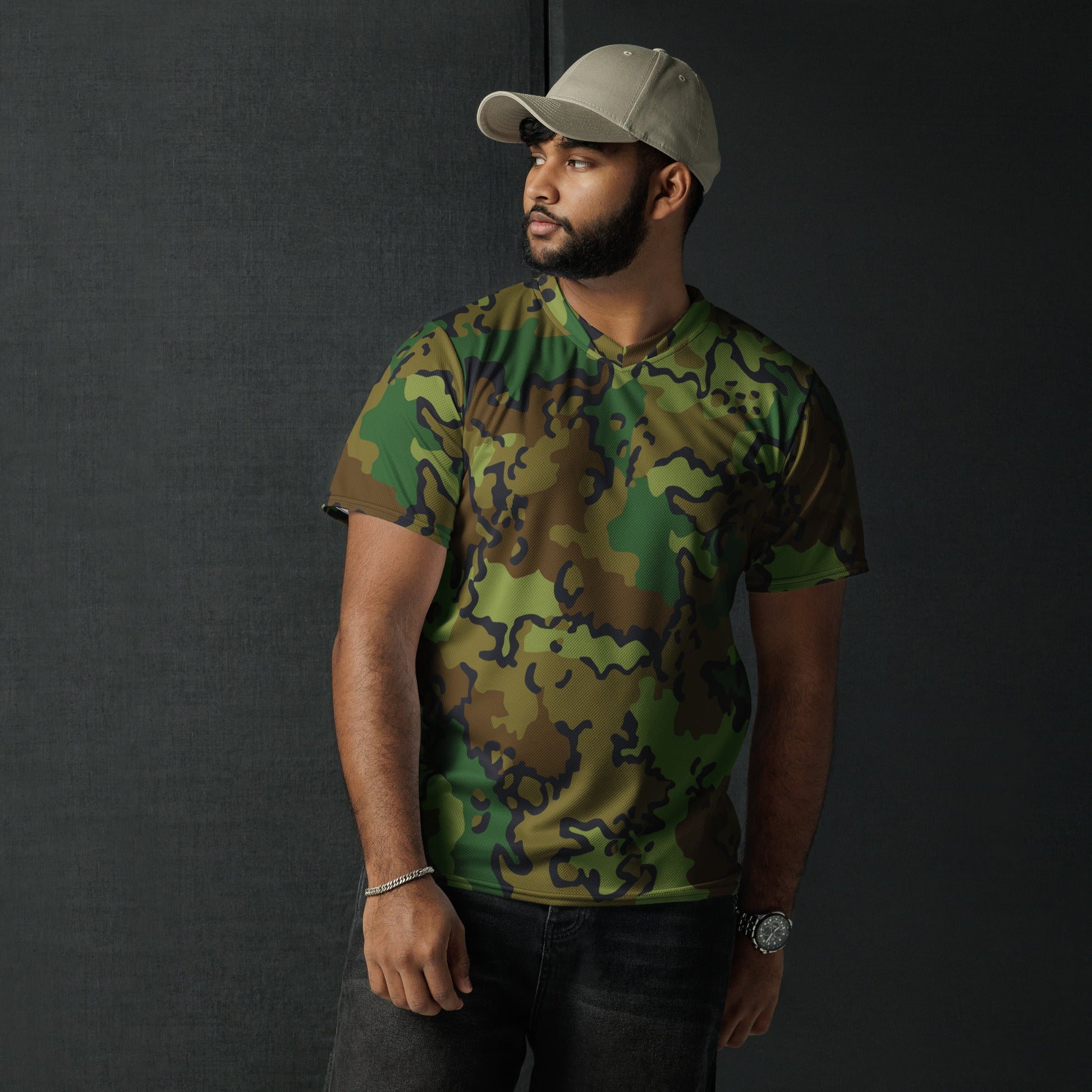 Alaska Chocolate Chip Woodland CAMO Unisex Sports Jersey