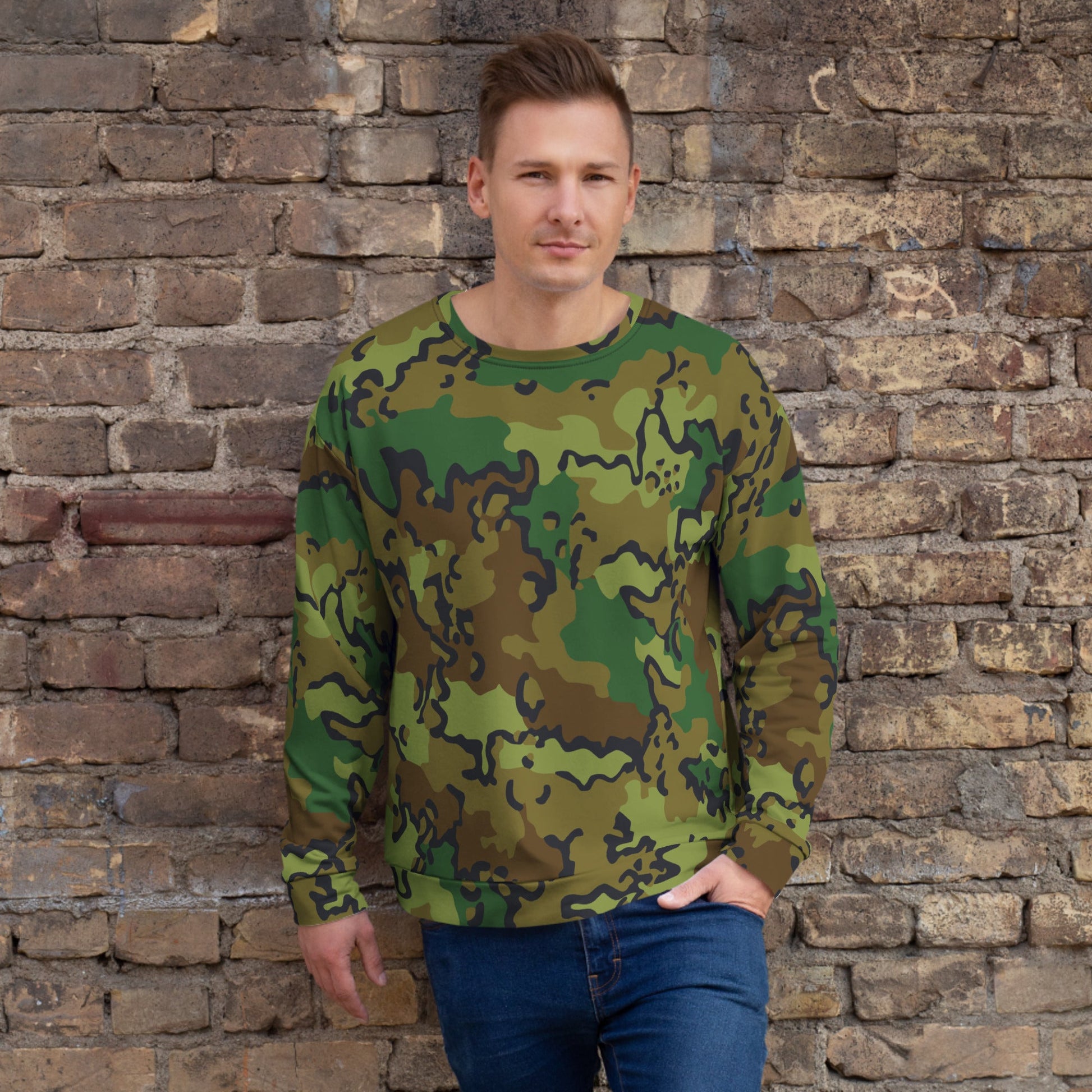 Alaska Chocolate Chip Woodland CAMO Unisex Sweatshirt - 2XS