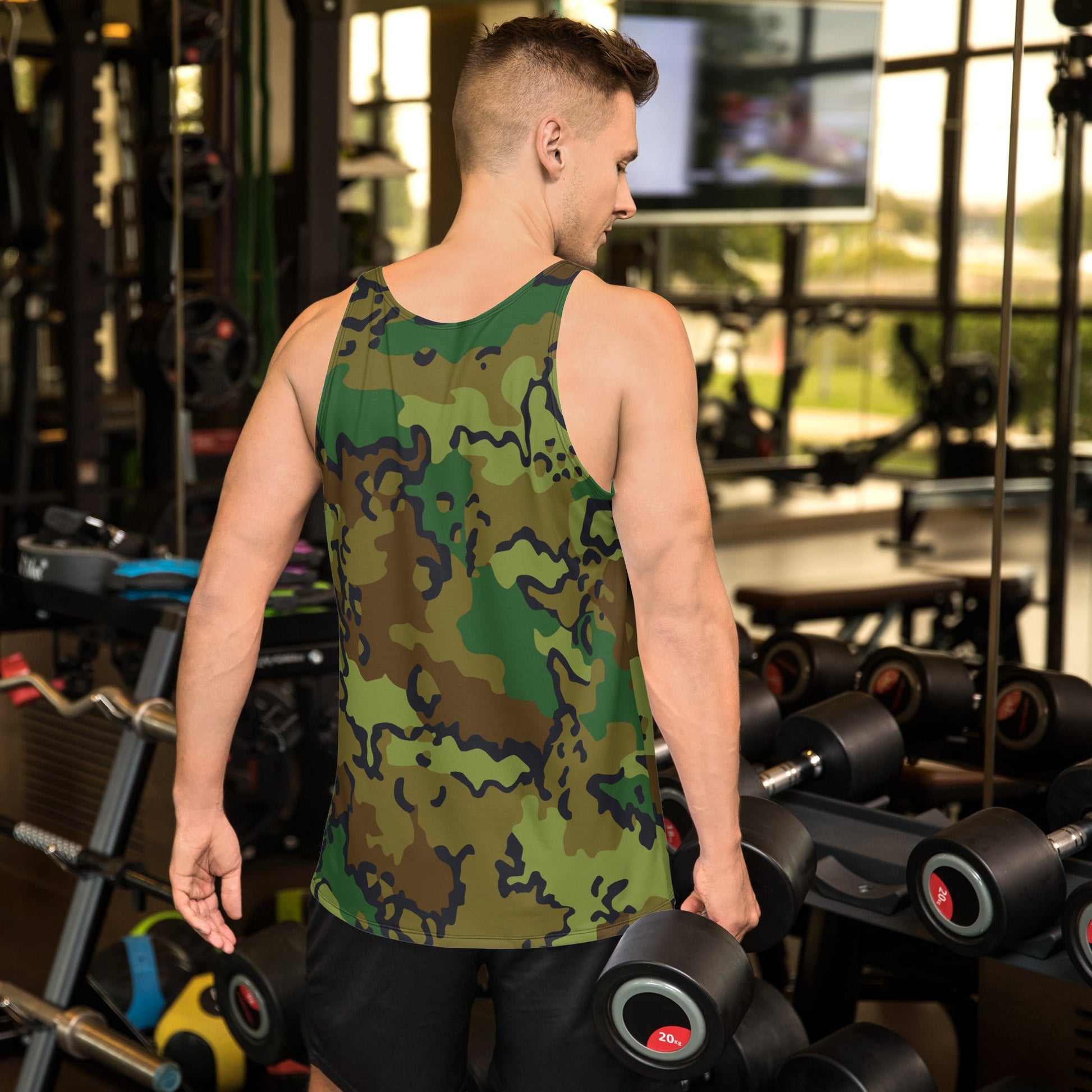 Alaska Chocolate Chip Woodland CAMO Unisex Tank Top - Tops