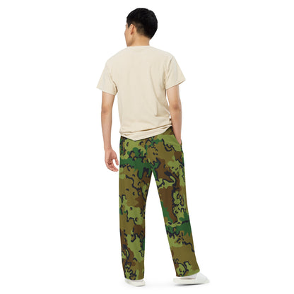 Alaska Chocolate Chip Woodland CAMO Unisex Wide-Leg Leisure Pants