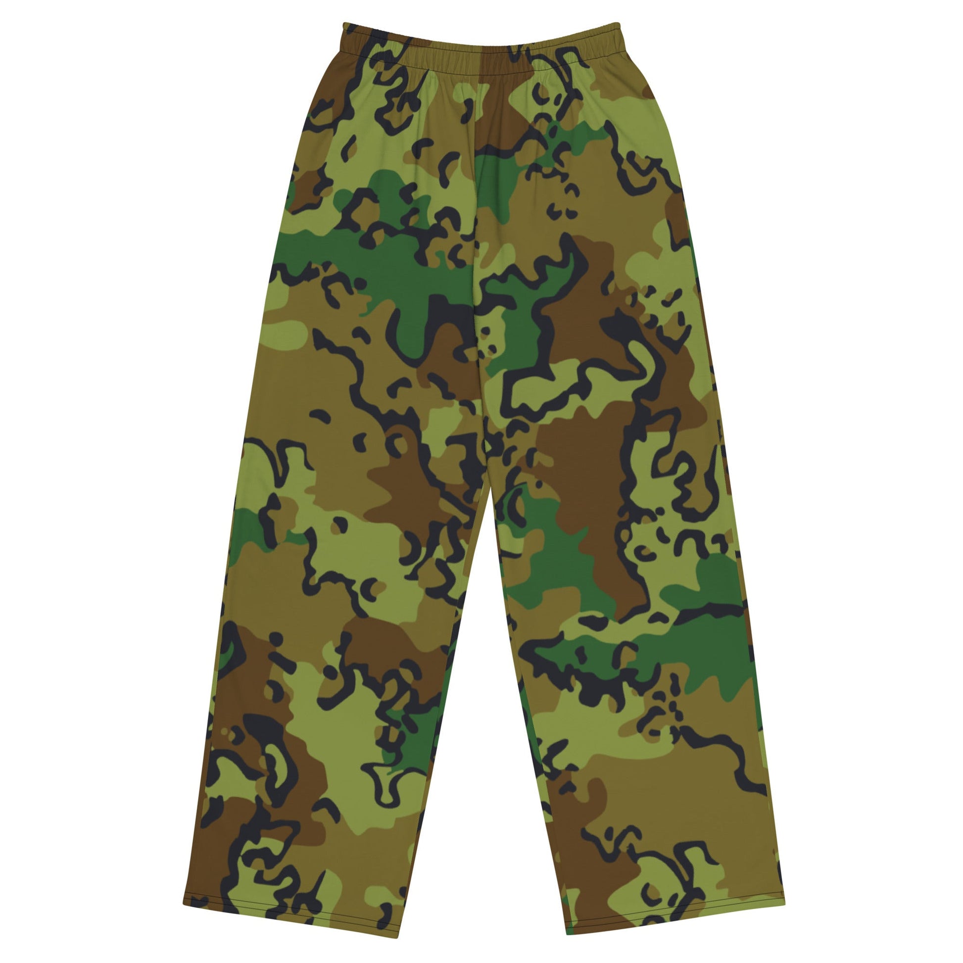 Alaska Chocolate Chip Woodland CAMO Unisex Wide-Leg Leisure Pants - 2XS