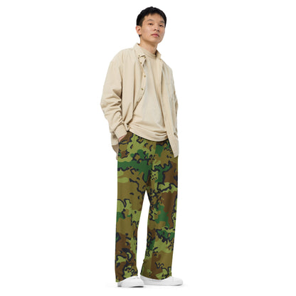 Alaska Chocolate Chip Woodland CAMO Unisex Wide-Leg Leisure Pants