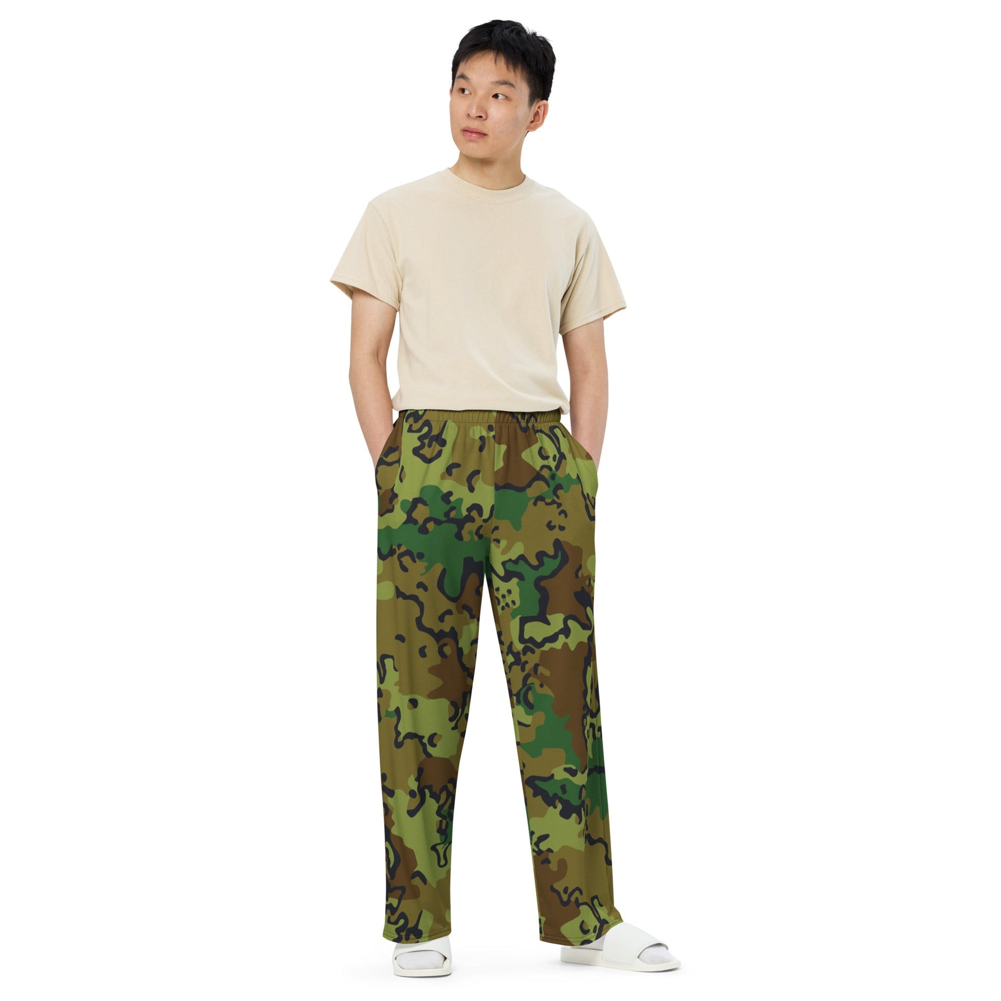 Alaska Chocolate Chip Woodland CAMO Unisex Wide-Leg Leisure Pants
