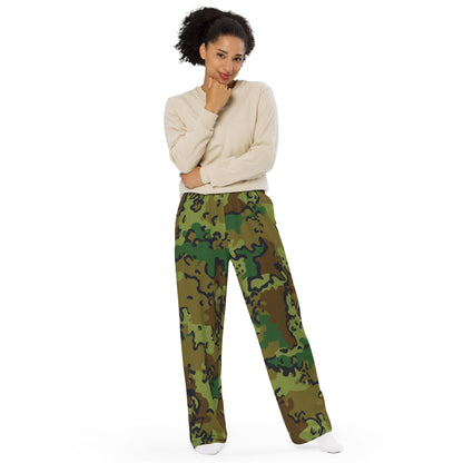 Alaska Chocolate Chip Woodland CAMO Unisex Wide-Leg Leisure Pants