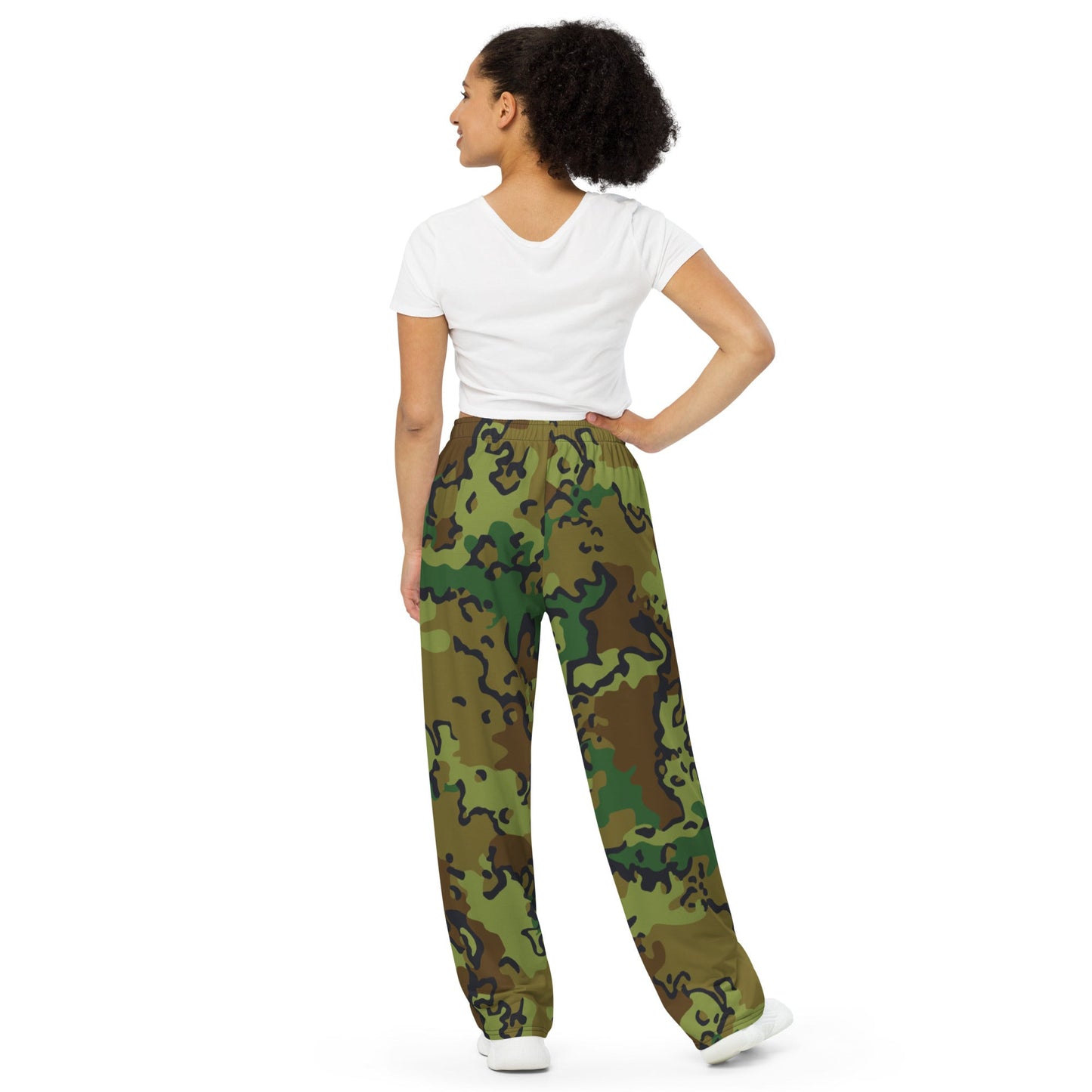 Alaska Chocolate Chip Woodland CAMO Unisex Wide-Leg Leisure Pants