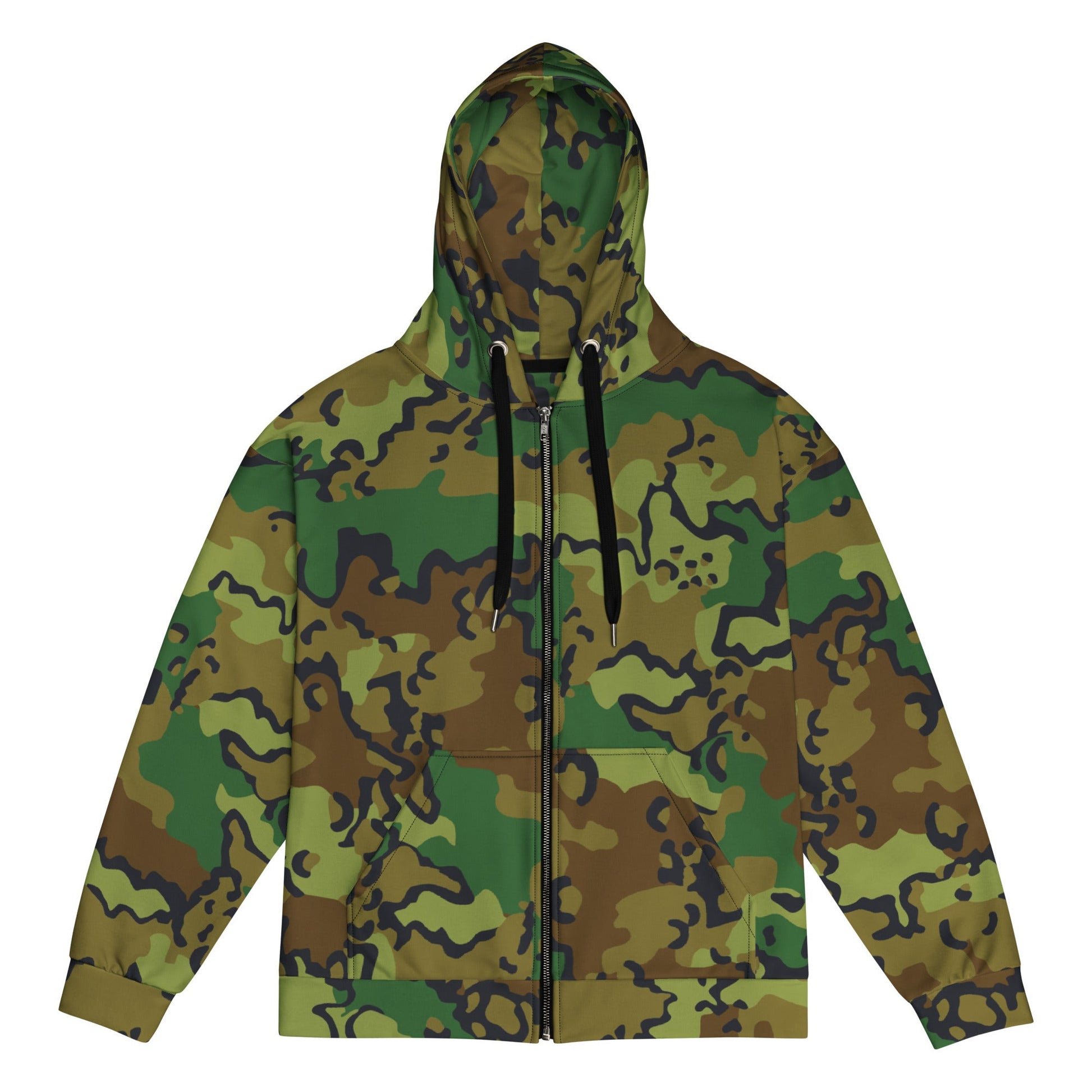 Alaska Chocolate Chip Woodland CAMO Unisex Zip Hoodie - 2XS
