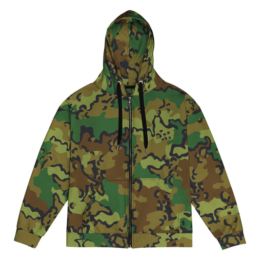 Alaska Chocolate Chip Woodland CAMO Unisex zip hoodie - 2XS - Zip Hoodies