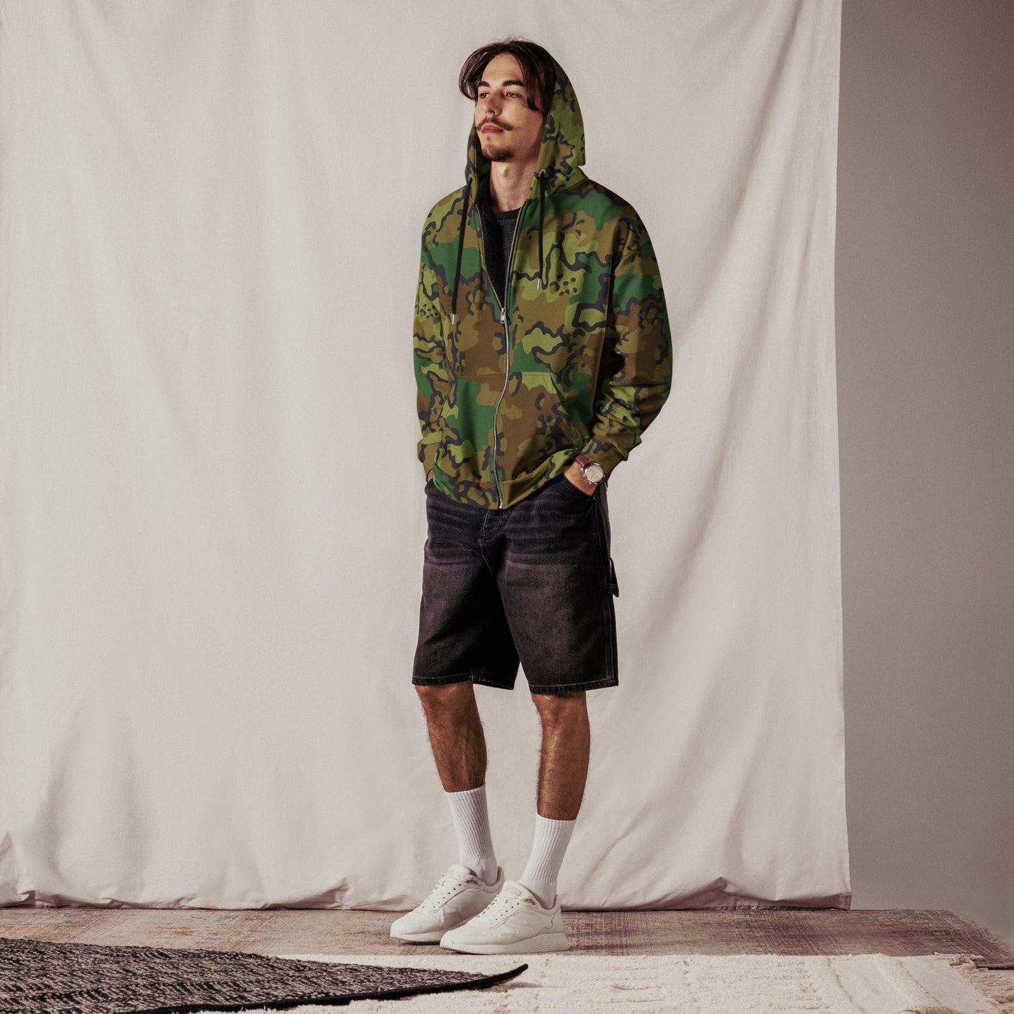 Alaska Chocolate Chip Woodland CAMO Unisex Zip Hoodie