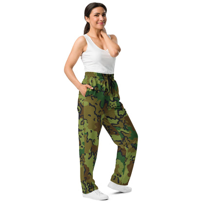 Alaska Chocolate Chip Woodland CAMO Wide-leg joggers - Joggers