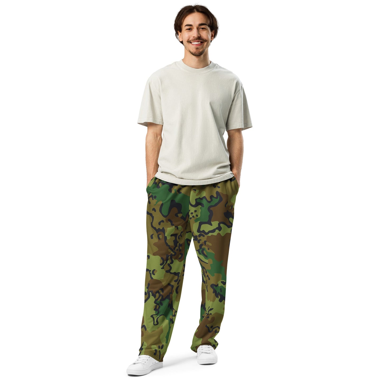 Alaska Chocolate Chip Woodland CAMO Wide-leg joggers - Joggers