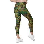 Alaska Chocolate Chip Woodland CAMO Womens Leggings with Pockets - Women
