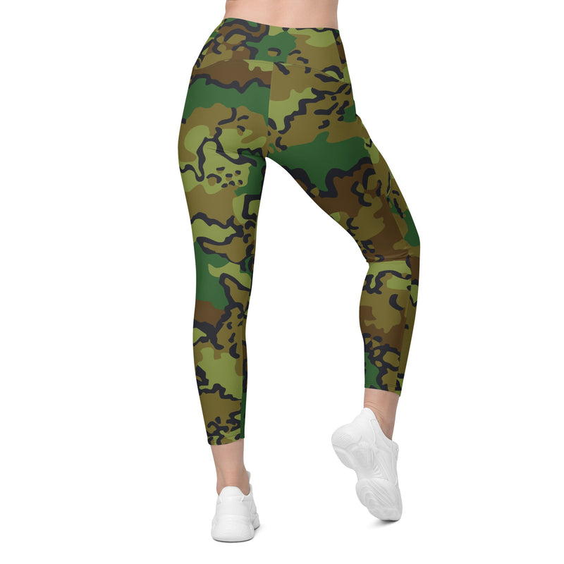 Alaska Chocolate Chip Woodland CAMO Womens Leggings with Pockets - Women