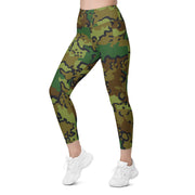 Alaska Chocolate Chip Woodland CAMO Womens Leggings with Pockets - Women