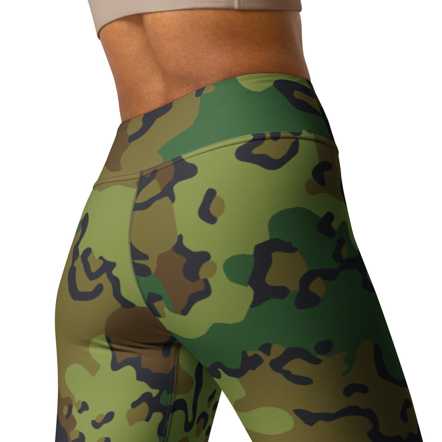 Alaska Chocolate Chip Woodland CAMO Yoga Leggings - Womens