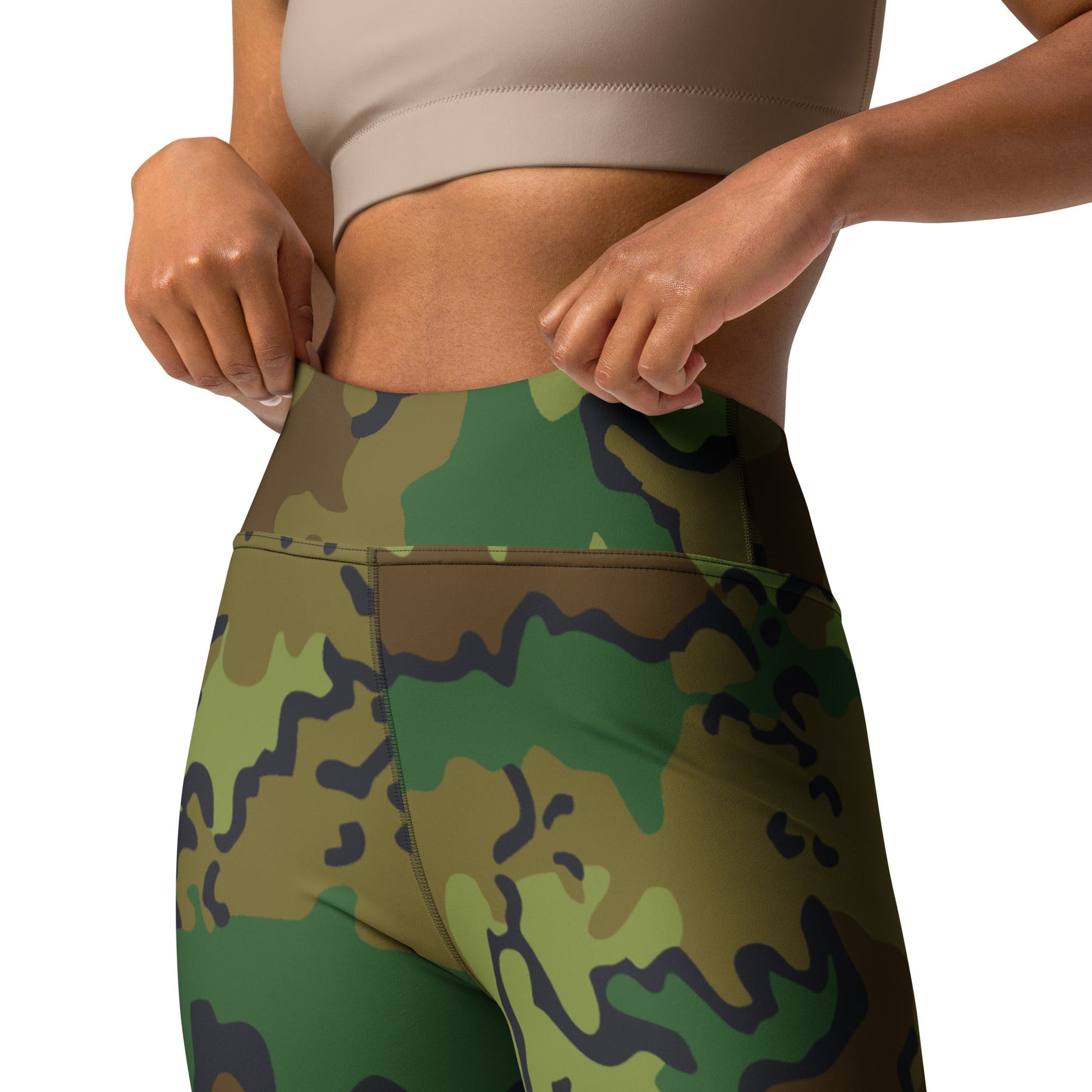 Alaska Chocolate Chip Woodland CAMO Yoga Leggings - Womens