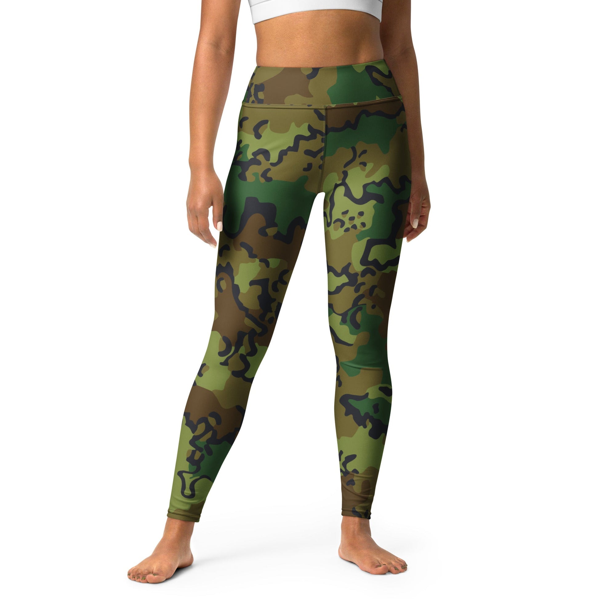 Alaska Chocolate Chip Woodland CAMO Yoga Leggings - XS - Womens