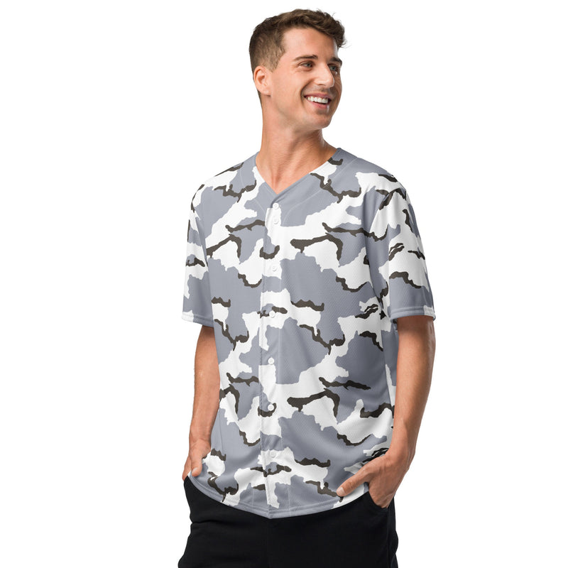 Alaska Tundra CAMO Unisex Baseball Jersey