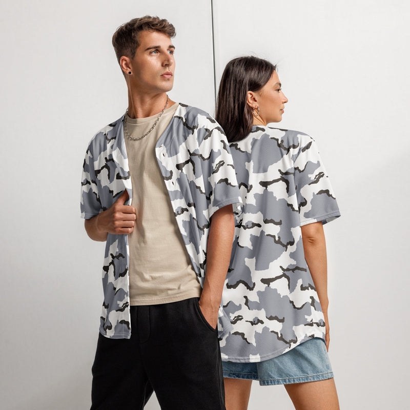 Alaska Tundra CAMO Unisex Baseball Jersey - 2XS