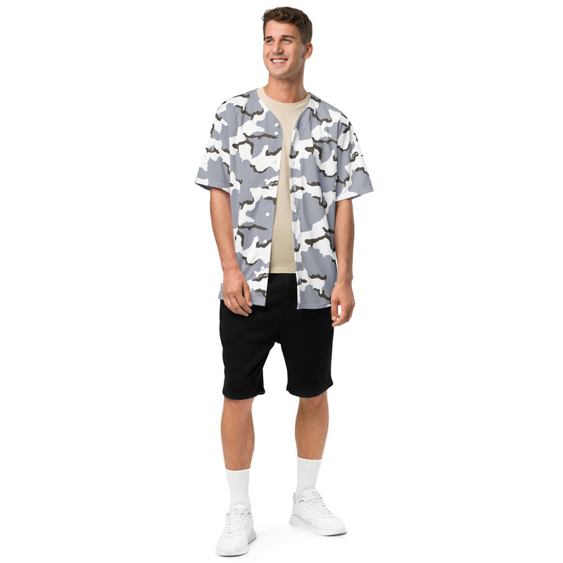 Alaska Tundra CAMO Unisex Baseball Jersey