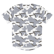 Alaska Tundra CAMO Unisex Baseball Jersey