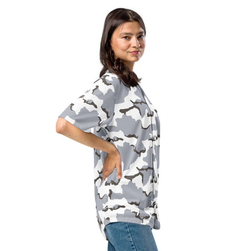 Alaska Tundra CAMO Unisex Baseball Jersey