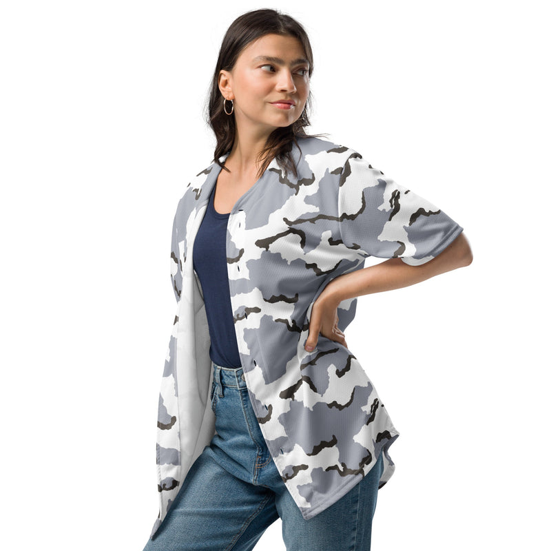 Alaska Tundra CAMO Unisex Baseball Jersey