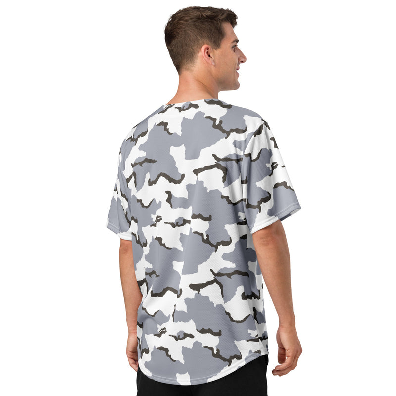 Alaska Tundra CAMO Unisex Baseball Jersey