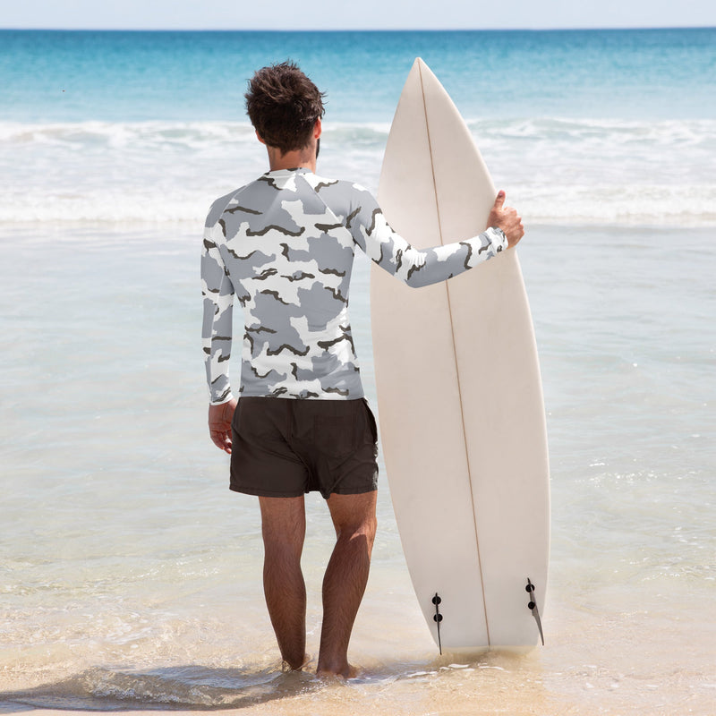 Alaska Tundra CAMO Mens Long-Sleeve Rash Guard