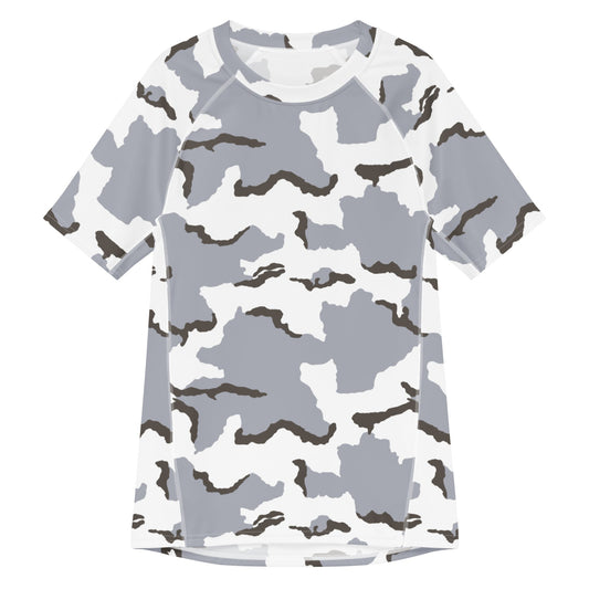 Alaska Tundra CAMO Mens Short-Sleeve Rash Guard - 2XS - Short-sleeve Guards