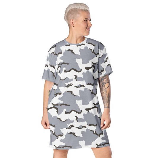 Alaska Tundra CAMO T-shirt dress - 2XS - Womens T-Shirt Dresses