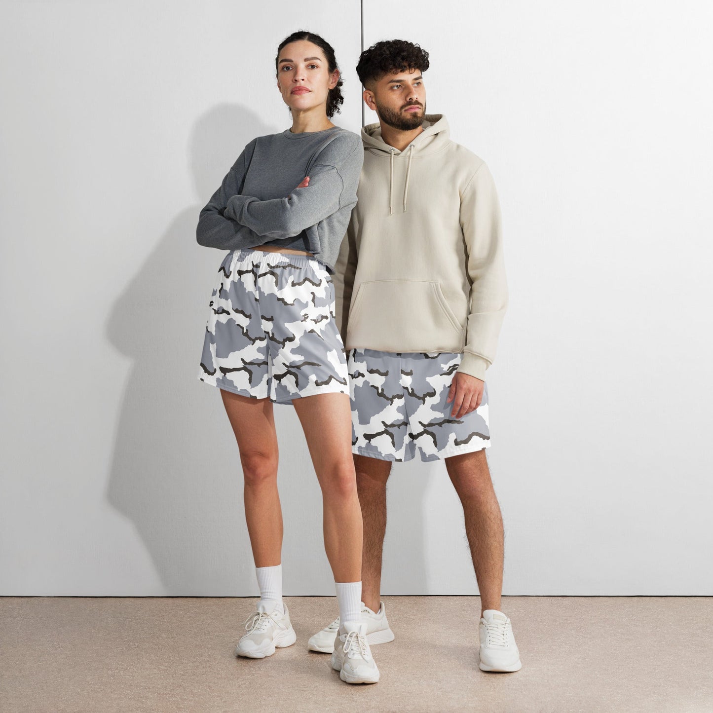 Alaska Tundra CAMO Unisex Athletic Long Shorts
