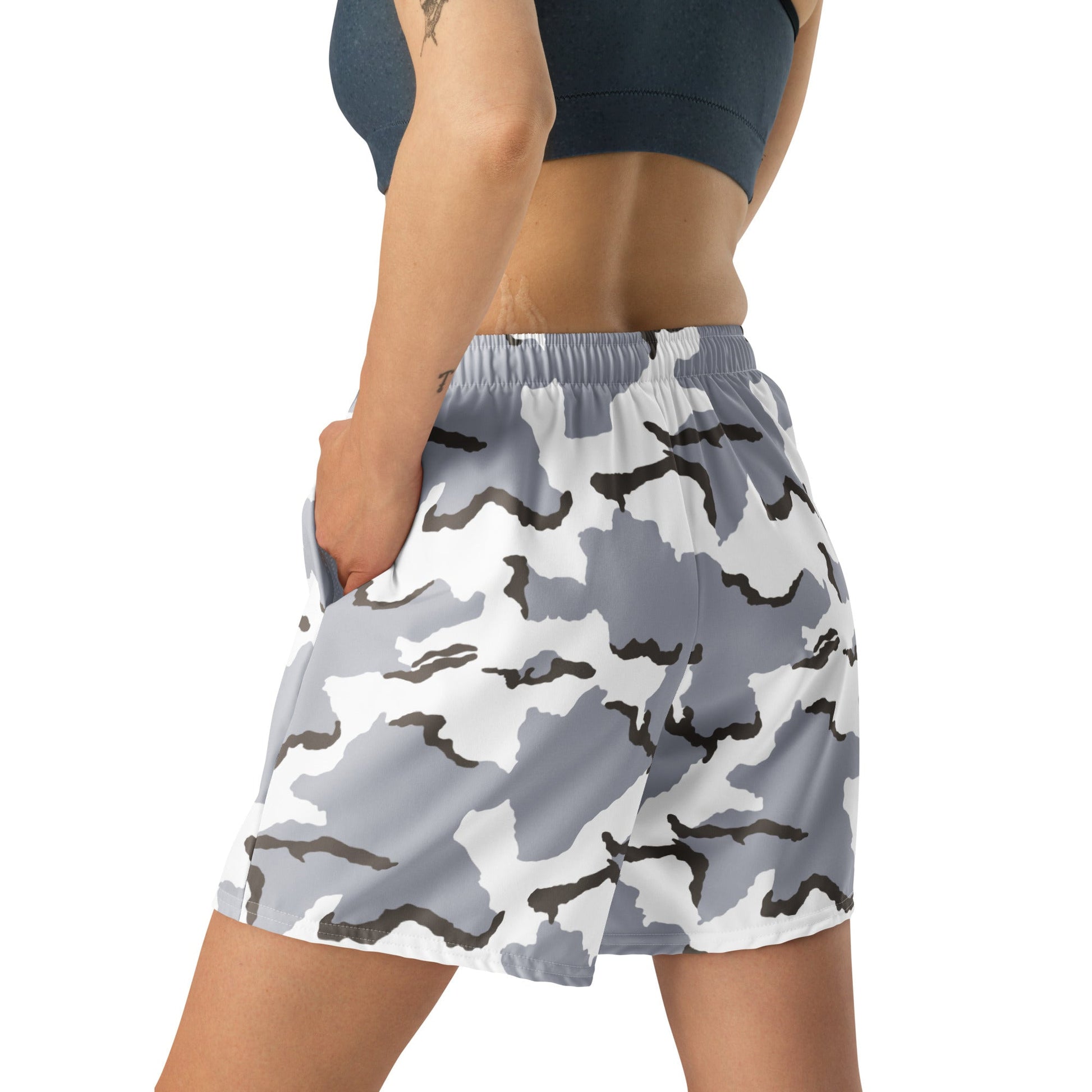 Alaska Tundra CAMO Unisex Athletic Long Shorts