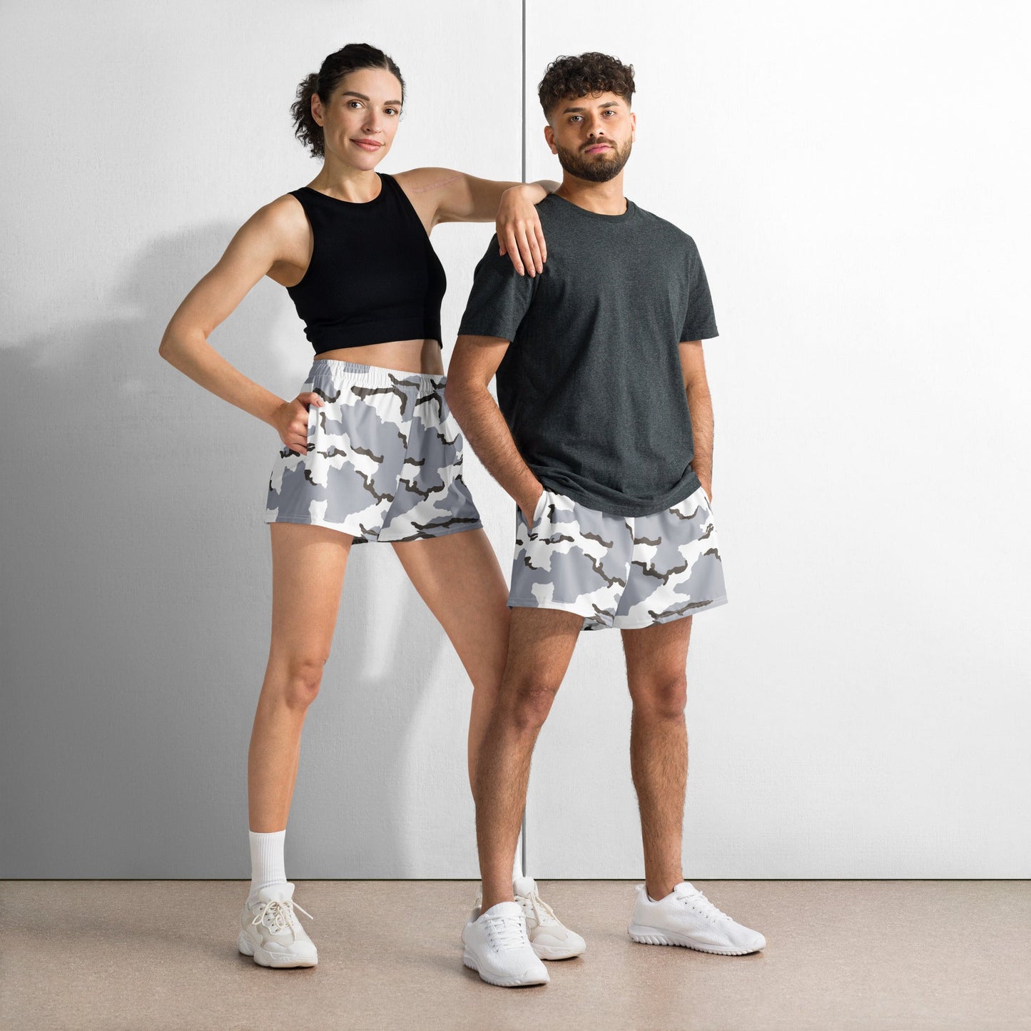 Alaska Tundra CAMO Unisex Athletic Shorts