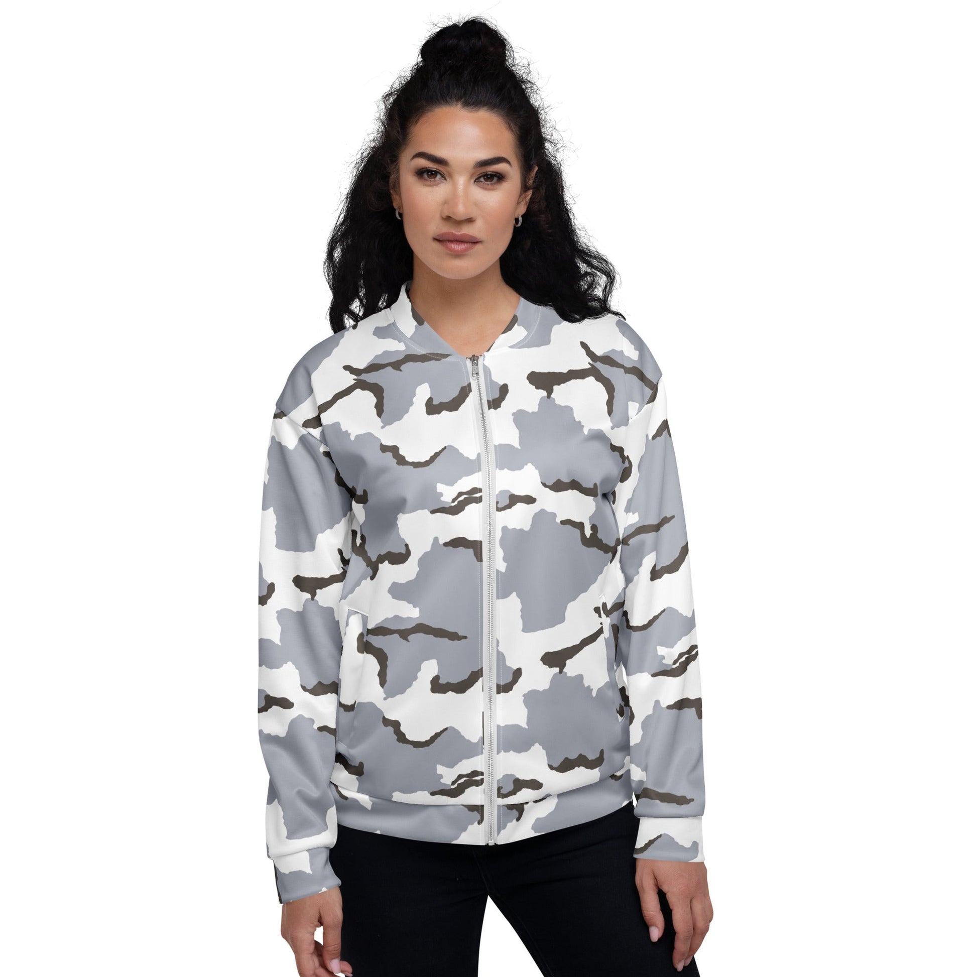 Alaska Tundra CAMO Unisex Bomber Jacket - Jackets