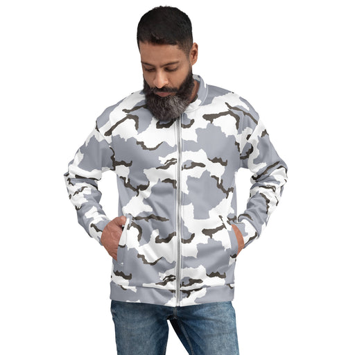 Alaska Tundra CAMO Unisex Bomber Jacket - XS