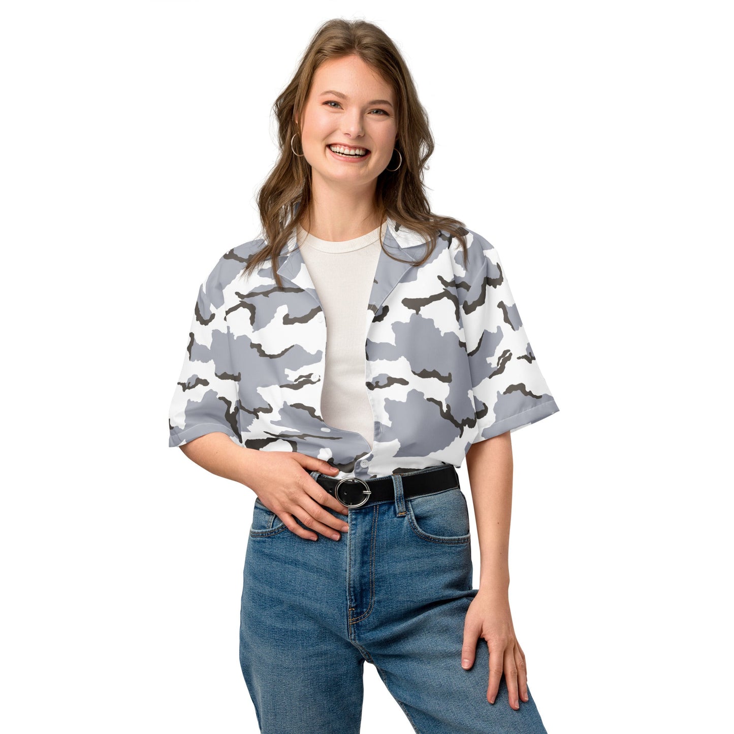 Alaska Tundra CAMO Unisex button shirt - Button Shirts