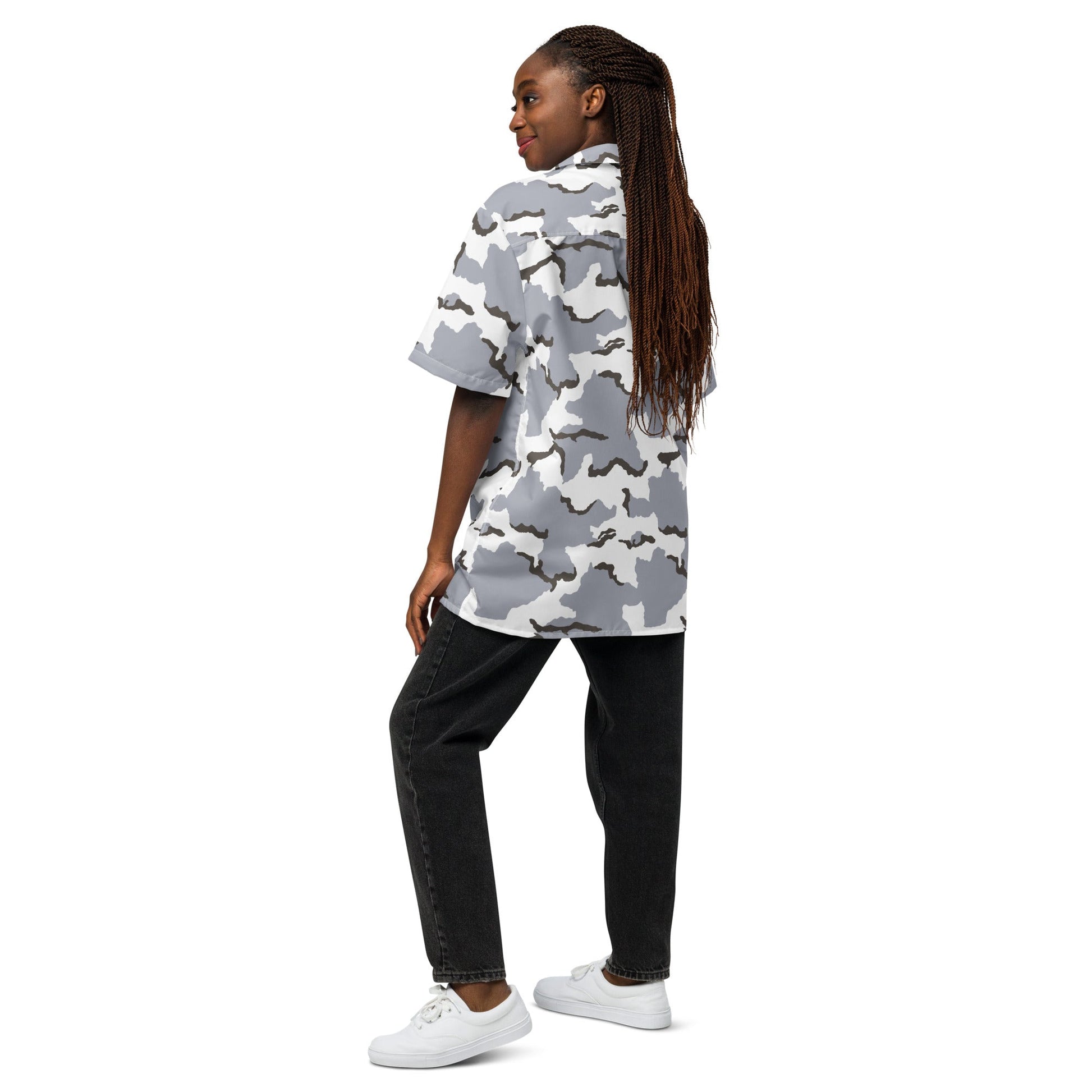 Alaska Tundra CAMO Unisex button shirt - Button Shirts