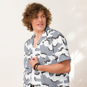Alaska Tundra CAMO Unisex Short-Sleeve Button Shirt - Button-Up