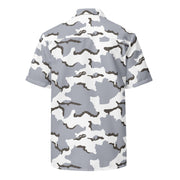 Alaska Tundra CAMO Unisex Short-Sleeve Button Shirt - Button-Up
