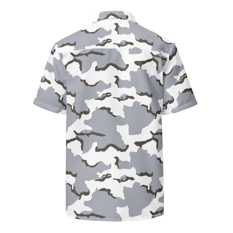 Alaska Tundra CAMO Unisex Short-Sleeve Button Shirt - Button-Up