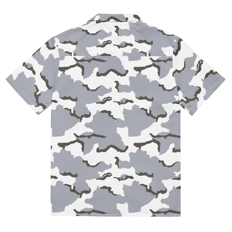 Alaska Tundra CAMO Unisex Short-Sleeve Button Shirt - Button-Up