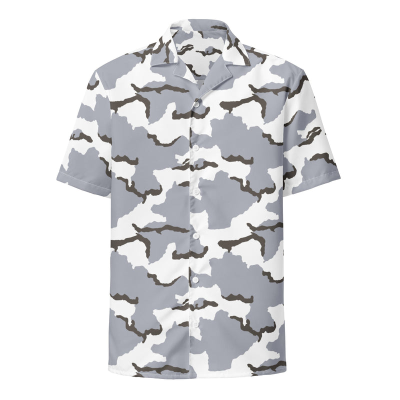 Alaska Tundra CAMO Unisex Short-Sleeve Button Shirt - Button-Up