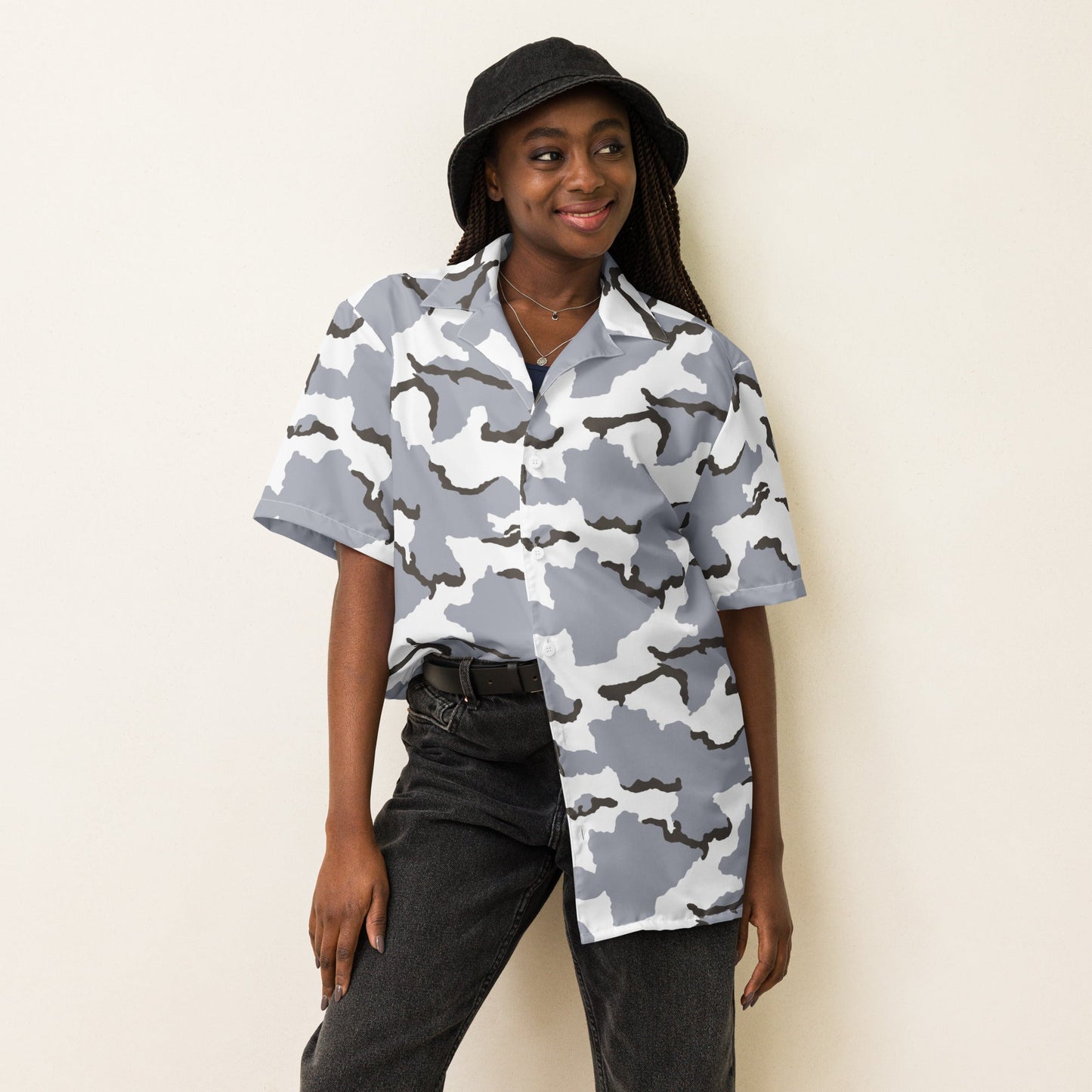 Alaska Tundra CAMO Unisex button shirt - Button Shirts