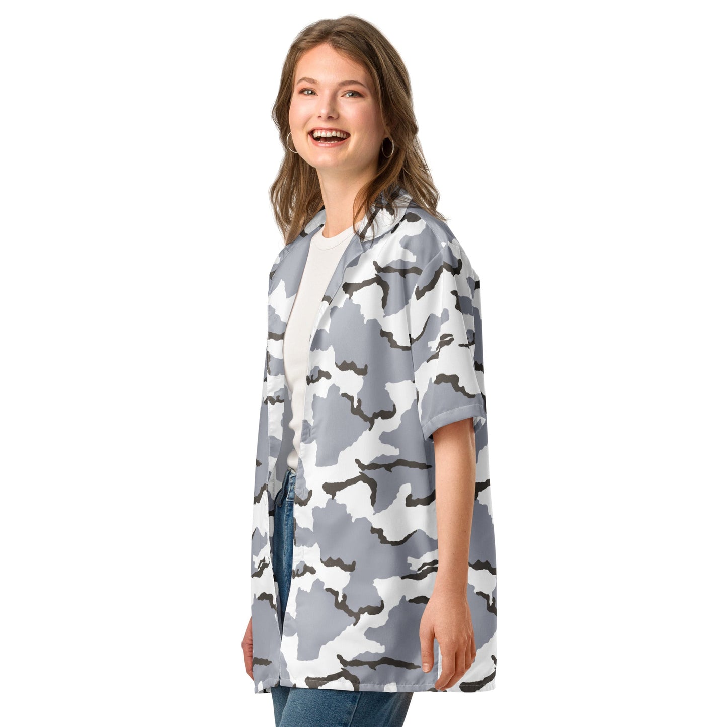 Alaska Tundra CAMO Unisex button shirt - Button Shirts