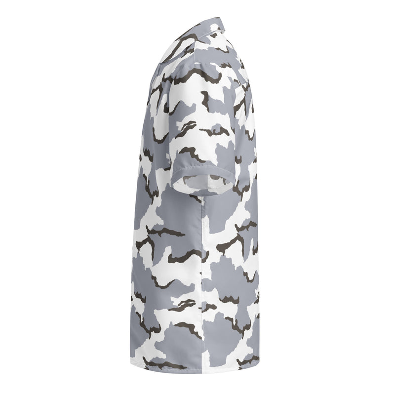 Alaska Tundra CAMO Unisex Short-Sleeve Button Shirt - Button-Up