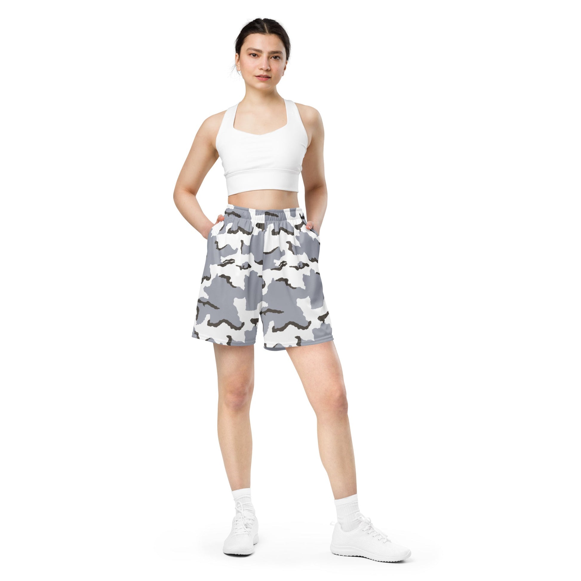 Alaska Tundra CAMO Unisex mesh shorts - Mesh Shorts