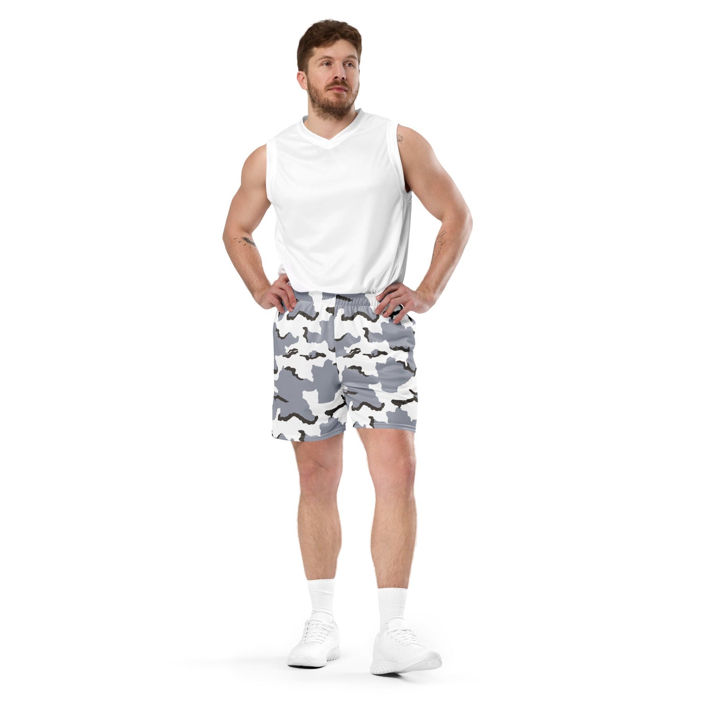 Alaska Tundra CAMO Unisex mesh shorts - Mesh Shorts