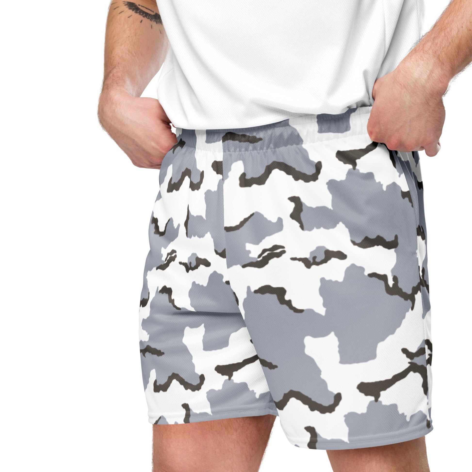 Alaska Tundra CAMO Unisex mesh shorts - Mesh Shorts